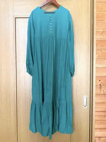 저널 스탠다드 그린 긴팔 롱 원피스