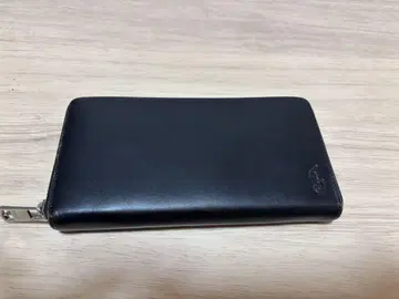 폴로 랄프 로렌 브라운 장지갑 메탈 지퍼