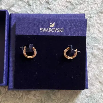 Swarovski 후프 귀걸이 골드