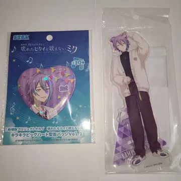 프로세카 카미시로 루이 아크릴 스탠드 캔뱃지 하트