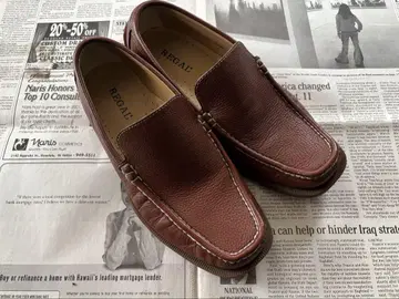 리갈 REGAL 브라운 로퍼 가죽 신발 24cm
