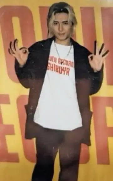 TOWER RECORDS 시부야 티셔츠 후지이데라