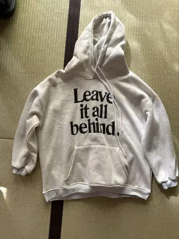 Leave it all behind 플리스 후드티