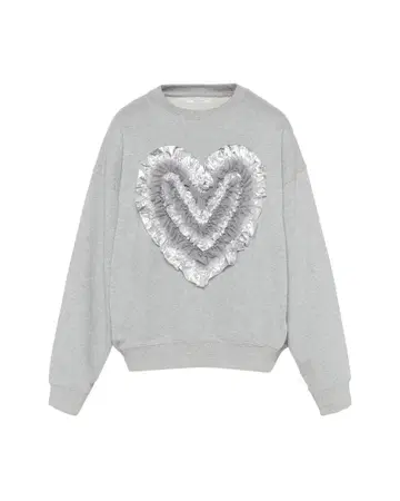 POPPY Heart tulle sweatshirt