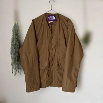 THE NORTH FACE 코요테 브라운 가디건 나일론