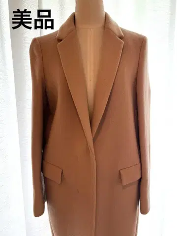 캘빈클라인 새상품급 울 테일러드 롱 코트 싱글