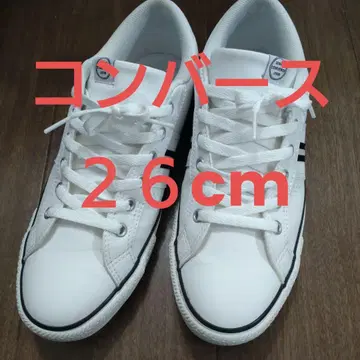 CONVERSE 화이트 스니커즈 26cm