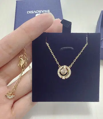 Swarovski 골드 크리스탈 목걸이