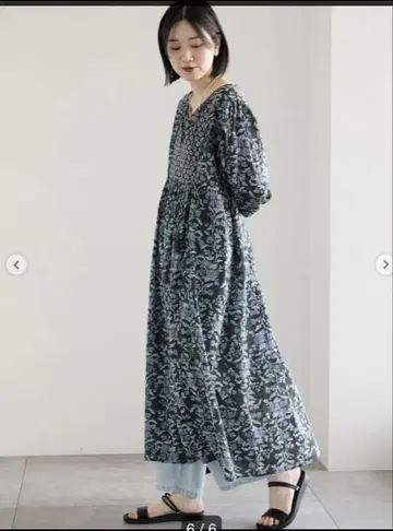 사만다 모스모스 블루 디아 꽃무늬 원피스 새상품