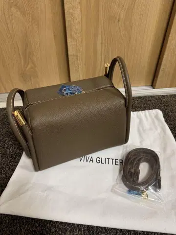 VIVA GLITTER 브라운 숄더백