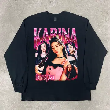 aespa karina 카리나 [ XL 사이즈 ] 긴팔 블랙