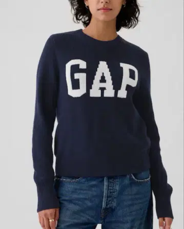 GAP 로고 인터샤 스웨터