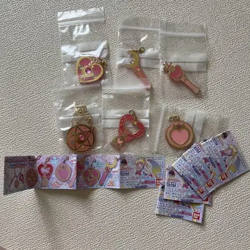 밀키 팝 클리어 참 세일러문 가챠 6종류 컴프