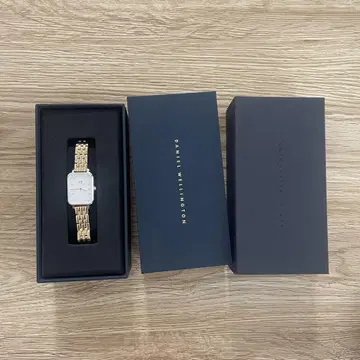 미사용 Daniel Wellington 손목시계 골드 스퀘어