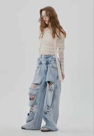 Lexington Double Belt Denim Pants