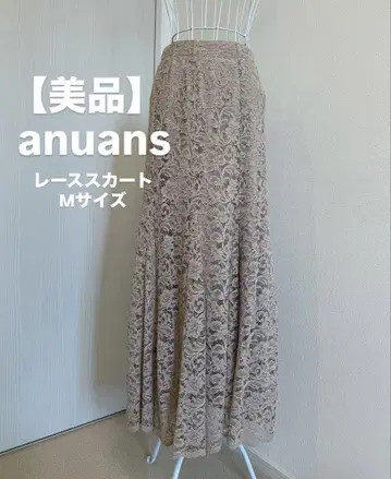 [새상품급] anuans 베이지 레이스 스커트 M 사이즈
