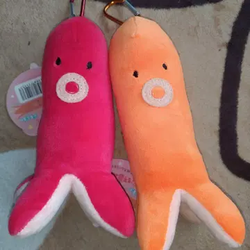 문어형 봉제 인형 전 2색 세트