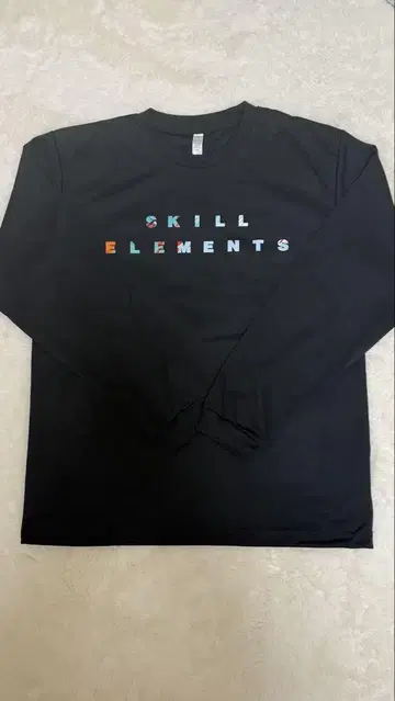 SKILL ELEMENTS 블랙 L 사이즈 롱T셔츠