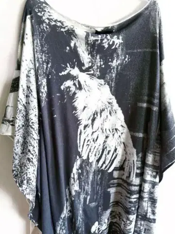 if six was nine PONCHO ANGEL BLK x WHT