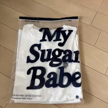 미사용품 My Sugar Babe Basic Pack 티 M 화이트