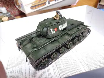 1/35 타미야 절판품 소련군 KV-1C형 중전차 완성품