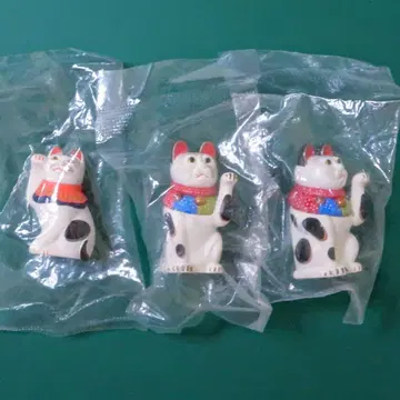 마네키네코 뮤지엄 공식 마네키네코 미니어처 컬렉션 2종 3체