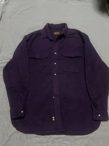 90s usa Eddie Bauer 보라색 긴팔 플란넬 셔츠