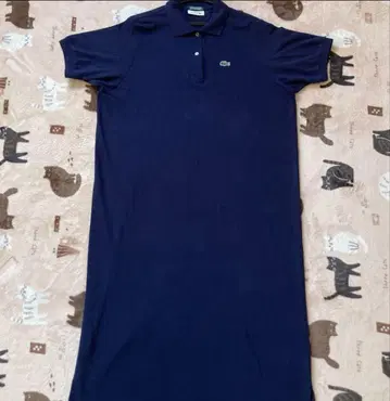 lacoste 라코스테 피케 셔츠 원피스 네이비