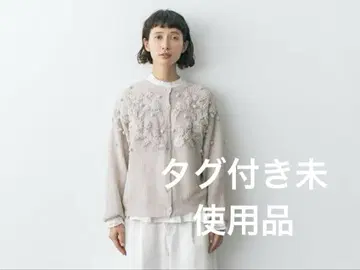 새상품 사만사 모스모스 kazumi 린넨 꽃 자수 2way 니트