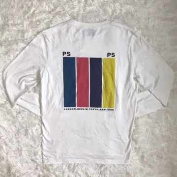 폴스미스 긴팔 L 롱티셔츠 화이트 PS 상의 로고