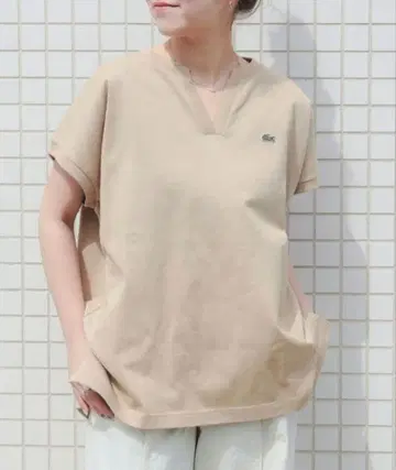 [ 별주 ] LACOSTE / 카노코 하프 슬리브 T셔츠