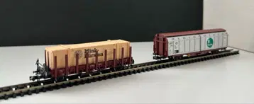 N 게이지 독일 Trix제 화물 자동차 2량