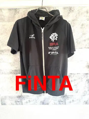 FiNTA 블랙 풀 집업 후드티