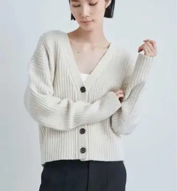 미스 로에 miesrohe sustainable 폼 골지 니트 가디건
