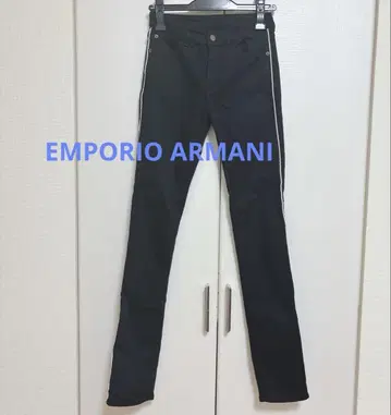 EMPORIO ARMANI 블랙 스키니 팬츠
