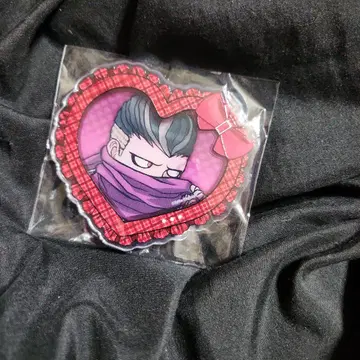 단간론파 다나카 간다무 하트형 아크릴 배지 테레가오