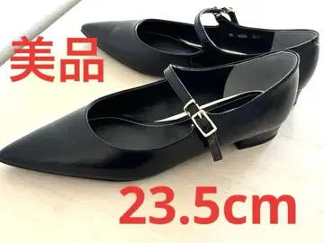 다이애나 가죽 스트랩 펌프스 플랫 메리제인 23.5cm