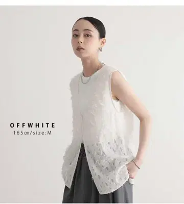 yuki x for/c 콜라보 자카드 베스트 베스트 L 사이즈 새상품