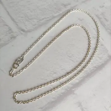 [ UZU ] 실버 목걸이 체인 SV