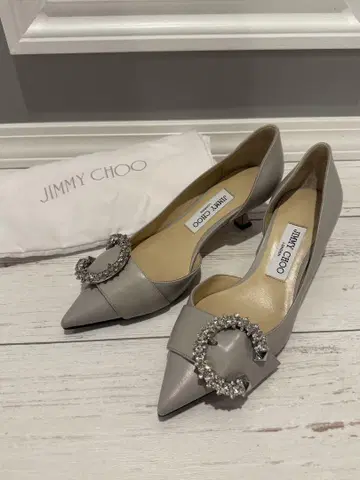 JIMMY CHOO Melva 멜바 그레이 스틸레토 펌프스 37