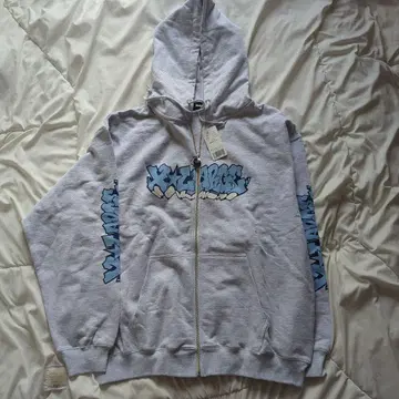 XLARGE 그래픽 집업 후드티 그레이 사이즈 XL