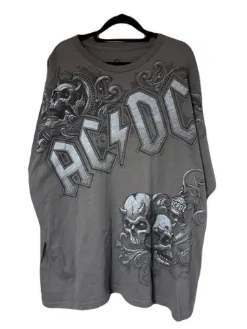 AC/DC LIQUID BLUE 바디 밴딩T셔츠
