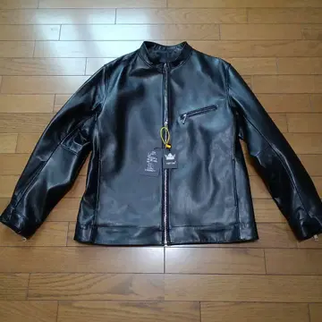 FORTIME 블랙 가죽 자켓