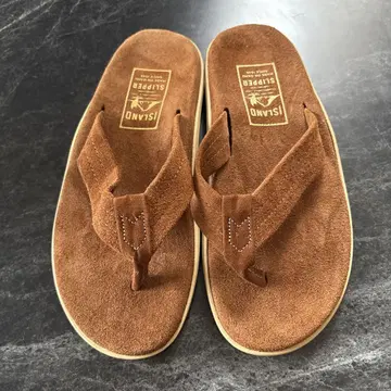 미사용 새상품 ISLAND SLIPPER 브라운 샌들