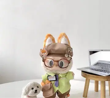 labubu 라부부 봉제 인형 의류 여우 5종 세트