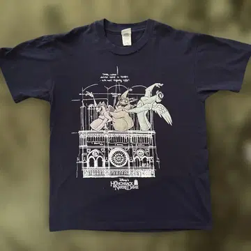 90s 디즈니 노트르담의 꼽추 T셔츠