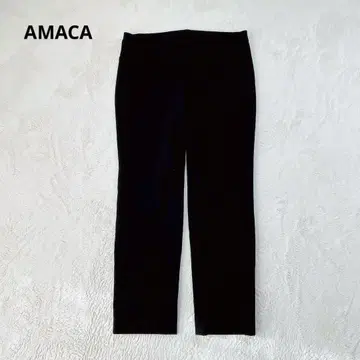 컨디션 최상 AMACA 아마카 테이퍼드 팬츠 캐주얼 팬츠 블랙 M
