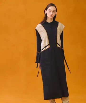 public tokyo 자카드 레이어드 원피스