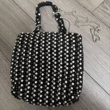 zara 반짝이는 비즈 백