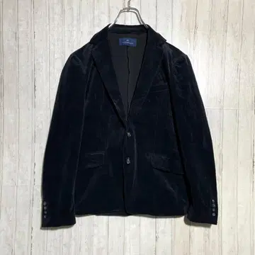 코듀로이 테일러드 자켓 2B 센터벤트 블랙